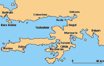 Karte türk. Agais